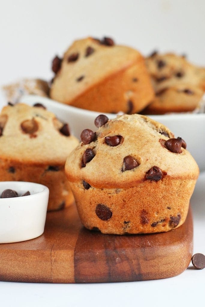 Vegan Chocolate Chip Muffins - My Darling Vegan