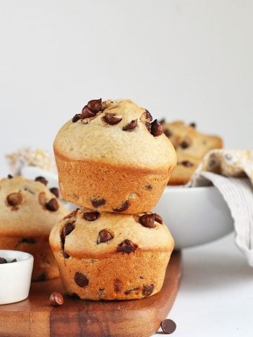 Stack of finished muffins