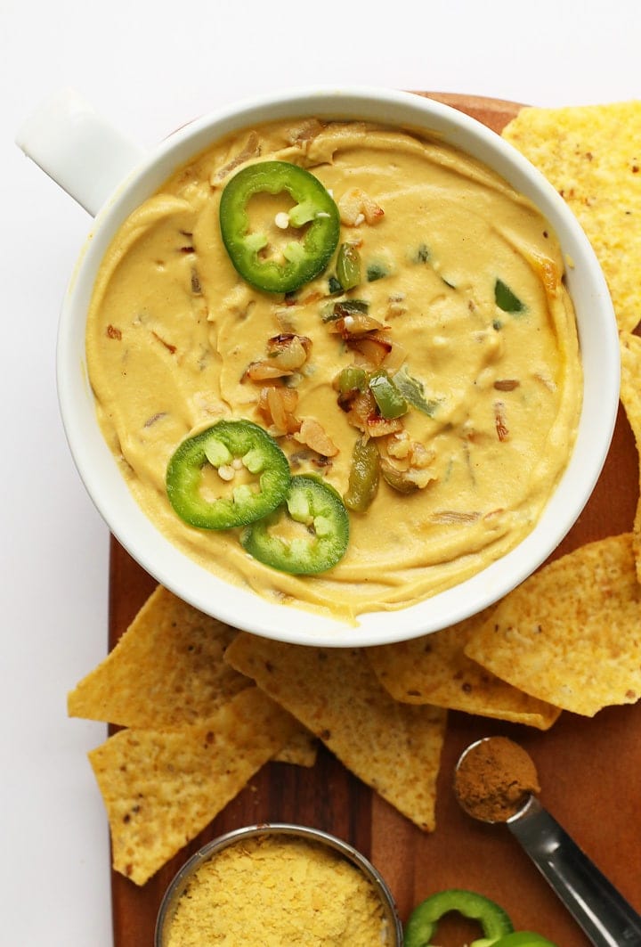 Bowl of Vegan Cauliflower Queso