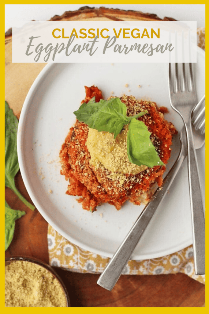 Make your dinner special with this vegan Eggplant Parmesan made with homemade plant-based parmesan and mozzarella cheeses for a delicious and wholesome meal.