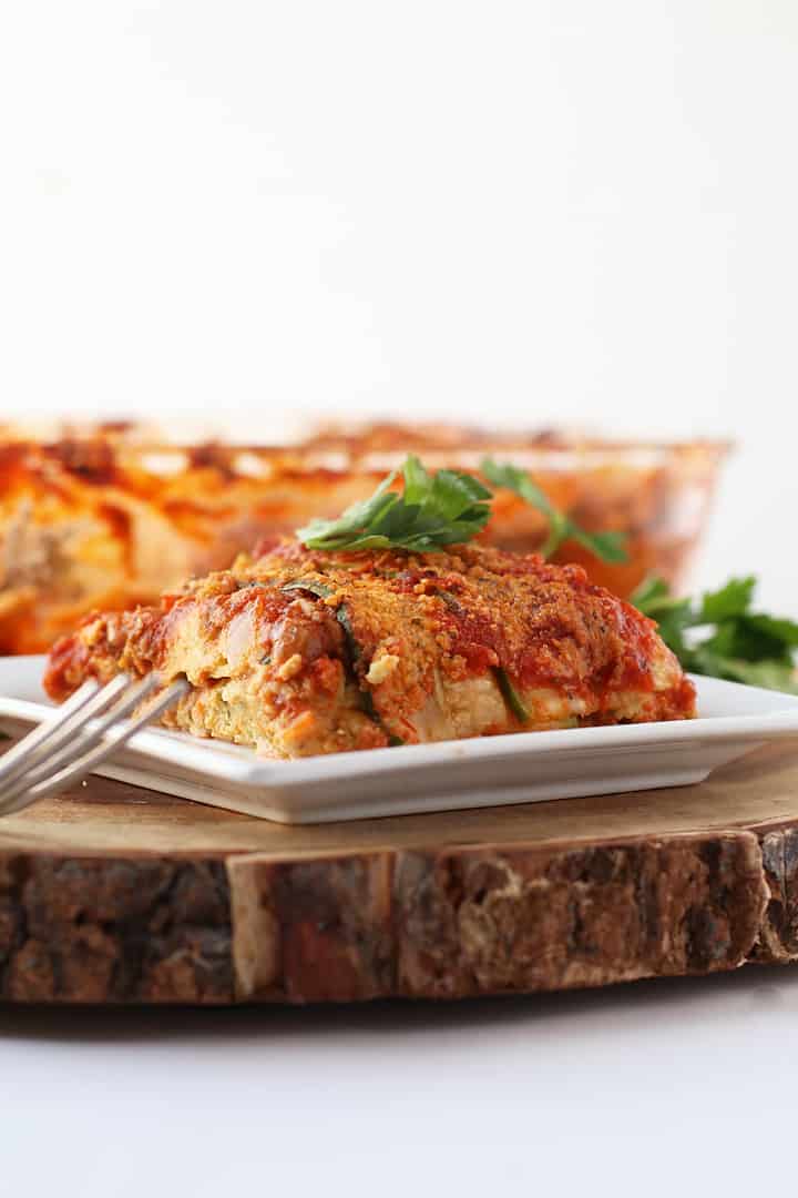 Vegan Zucchini Noodle Lasagna