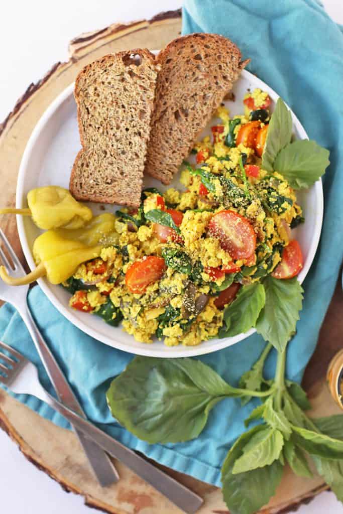 Greek Tofu Scramble (vegan & gluten-free!)