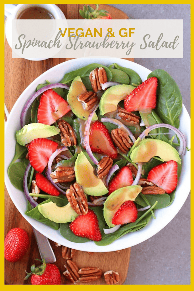 Welcome in spring with this Spinach Strawberry Salad with Balsamic Vinaigrette for a refreshing salad that celebrates the sweetness of the season.