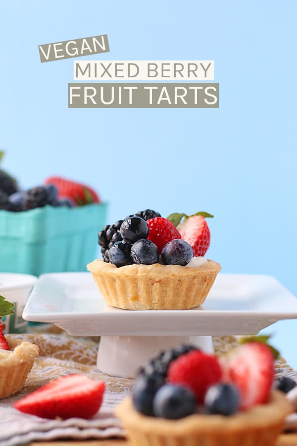 Vegan Fruit Tart with Mixed Berries