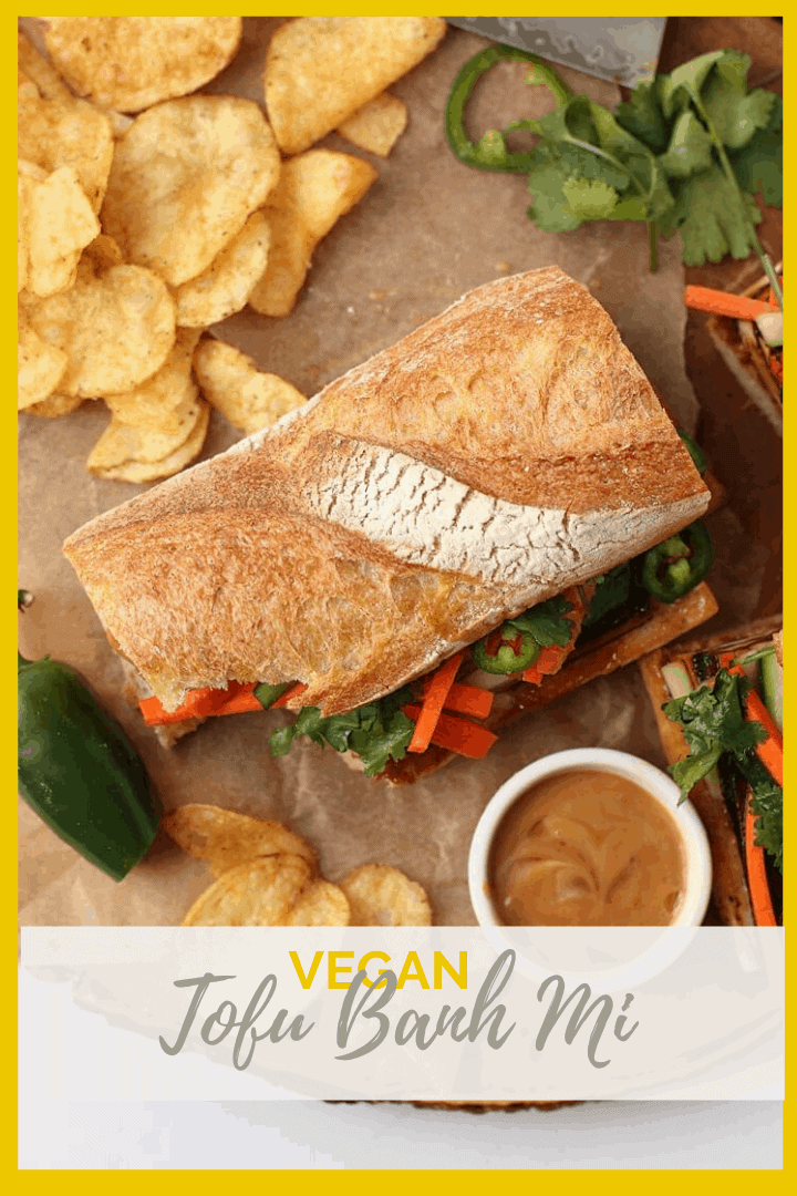 Vegan Tofu Banh Mi Sandwhich My Darling Vegan