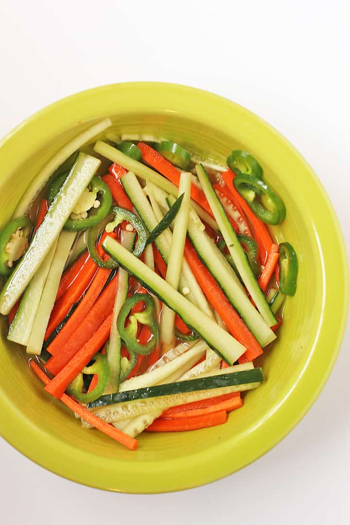 Cucumber and Carrot sticks