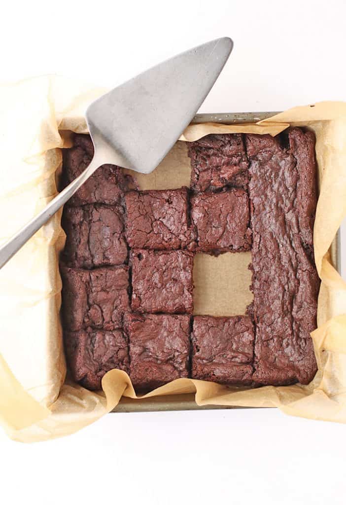 Finished recipe in a 9x9 baking pan