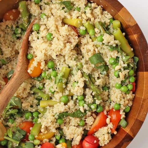 Vegan Quinoa Salad w/ Asparagus | My Darling Vegan