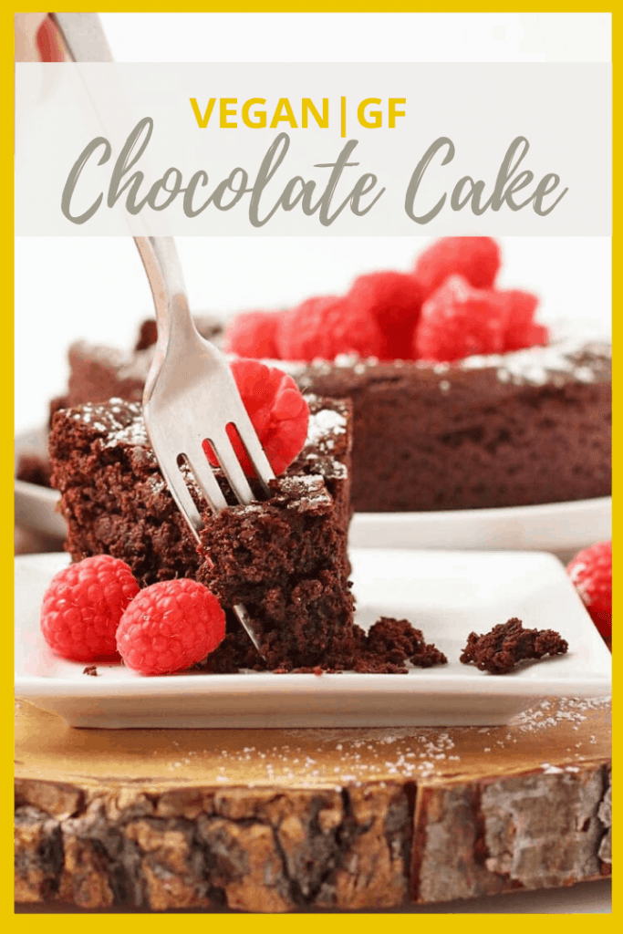 This rich and dense vegan Flourless Chocolate Cake is also gluten-free for a decadent dessert nearly everyone can enjoy. Made with just 7 simple ingredients for a quick and easy sweet treat.