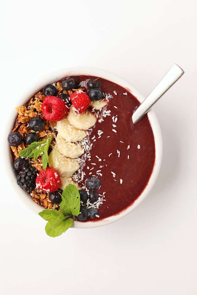 5Minute Mixed Berry Acai Bowl My Darling Vegan