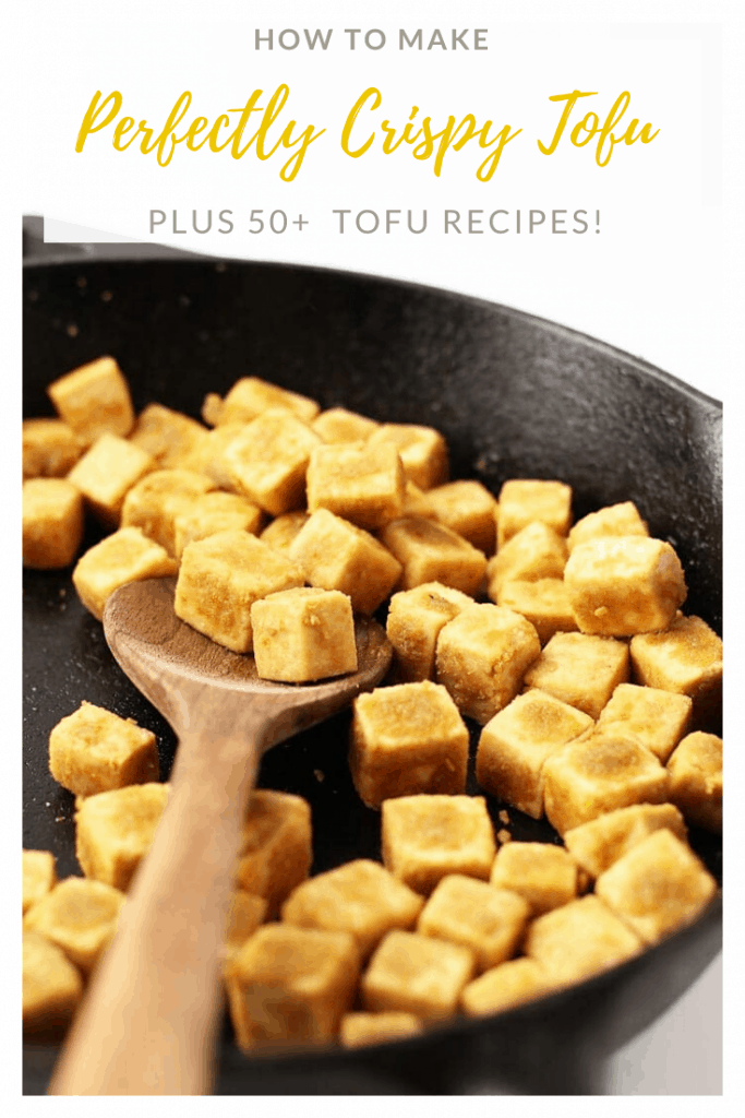 Learn how to make crispy tofu with this step-by-step guide for the perfectly crispy tofu to serve over salads or with your favorite vegetables and rice.