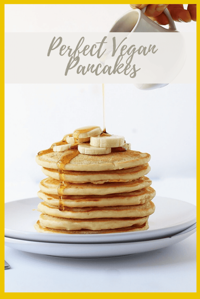 Wake up to these easy Vegan Pancakes. Light, fluffy, and slightly sweetened with maple syrup, this is a breakfast worth getting out of bed for. Ready in 10 minutes.