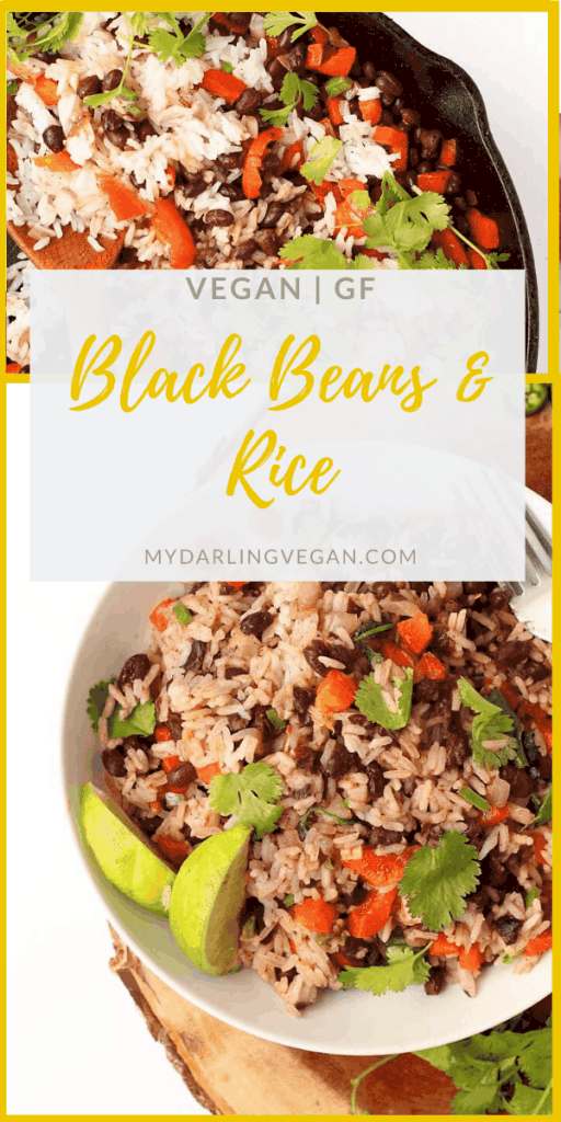 This 30-minute Black Beans and Rice recipe is filled with protein and packed with flavor for a wholesome vegan and gluten-free meal. Delicious and so easy to make, it should be part of your weekly rotation.