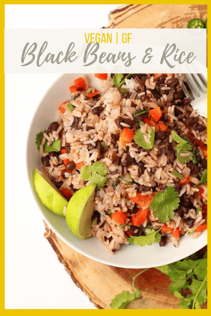 This 30-minute Black Beans and Rice recipe is filled with protein and packed with flavor for a wholesome vegan and gluten-free meal. Delicious and so easy to make, it should be part of your weekly rotation.