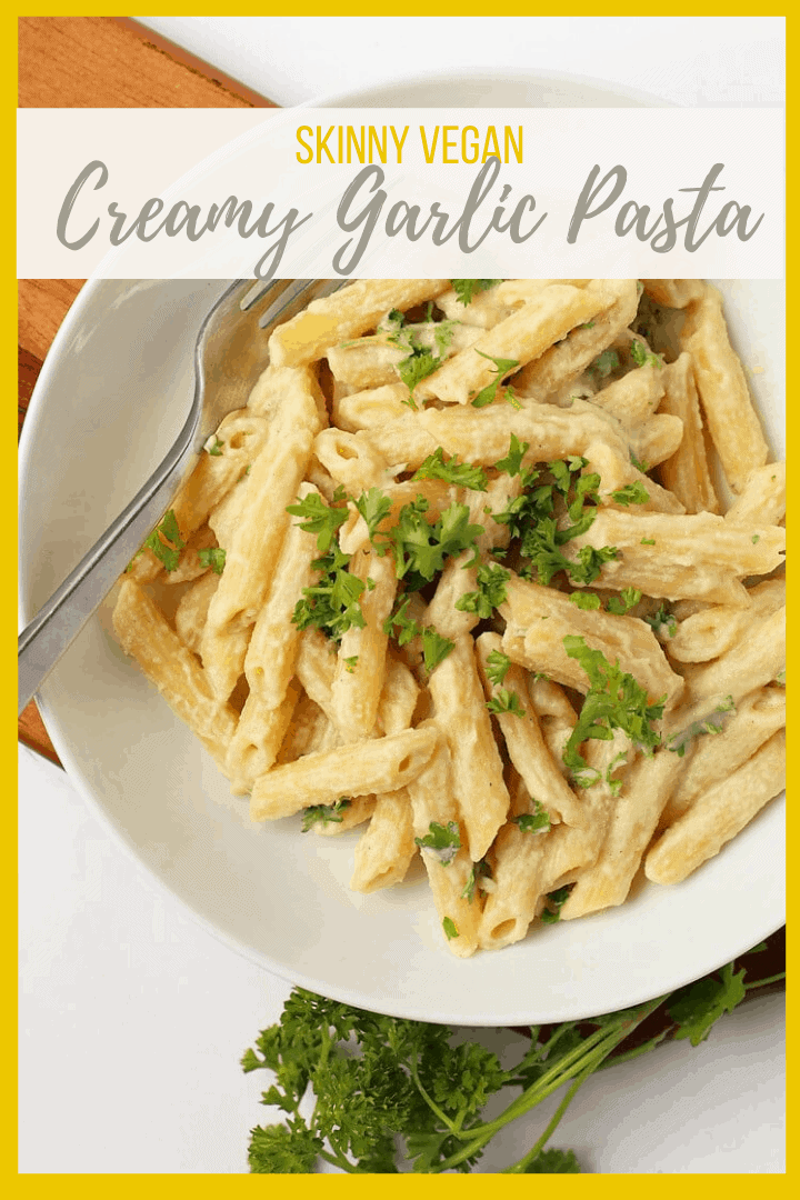 Penne Pasta w/ Creamy Garlic Sauce My Darling Vegan