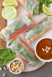 Vietnamese Spring Rolls with Tempeh.