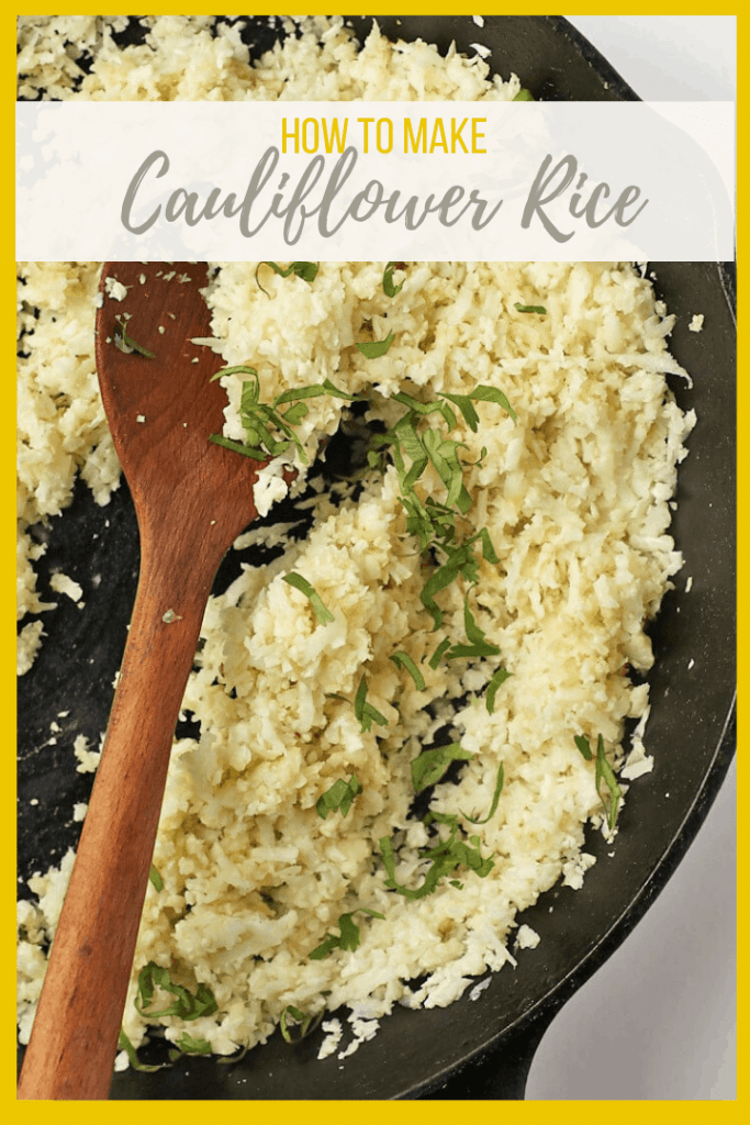 Learn how to make Cauliflower Rice with this easy step-by-step guide. With just 3 ingredients and less than 5 minutes, you could be eating a delicious and wholesome rice alternative immediately.