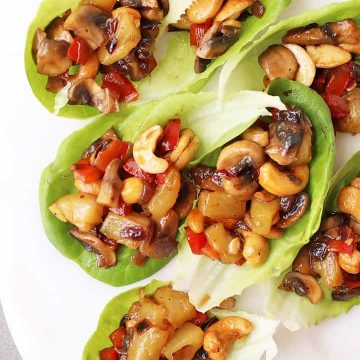 Mushroom Teriyaki Lettuce Wraps