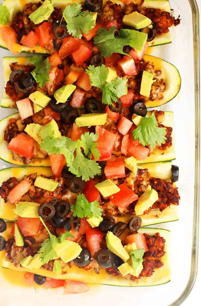 Mexican-Style Stuffed Zucchini Boats