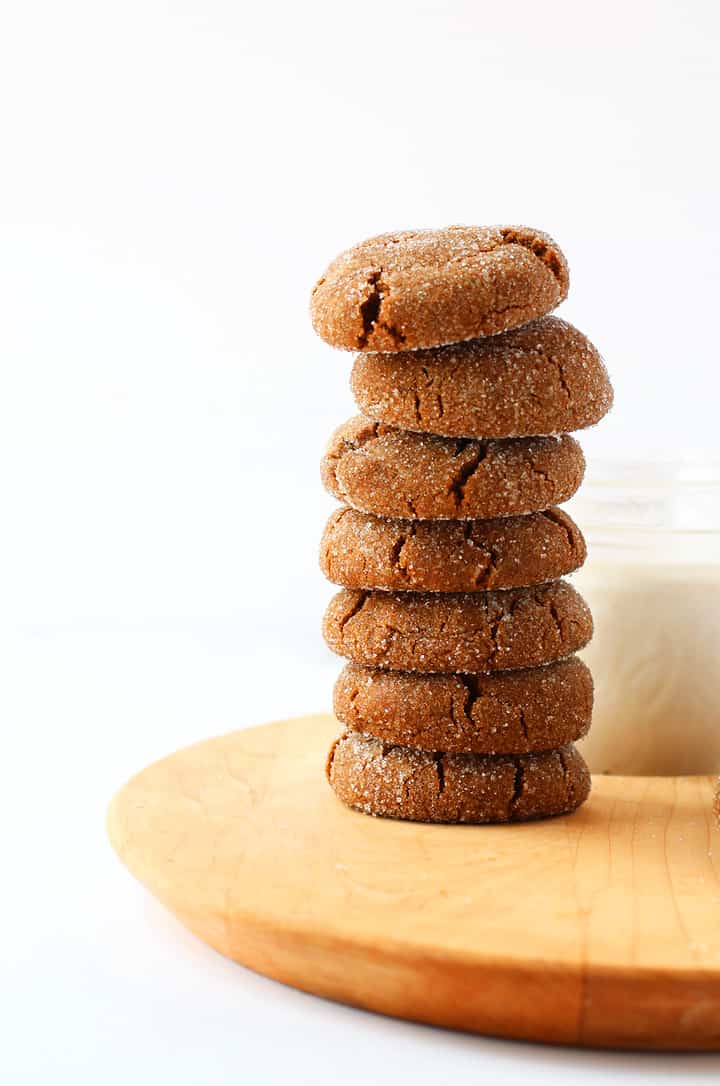Stack of Ginger Molasses Cookies