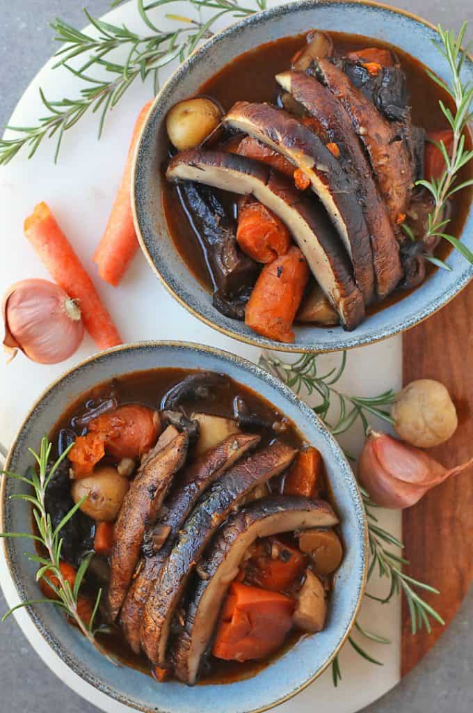 Portobello Vegan Pot Roast (Instant Pot)