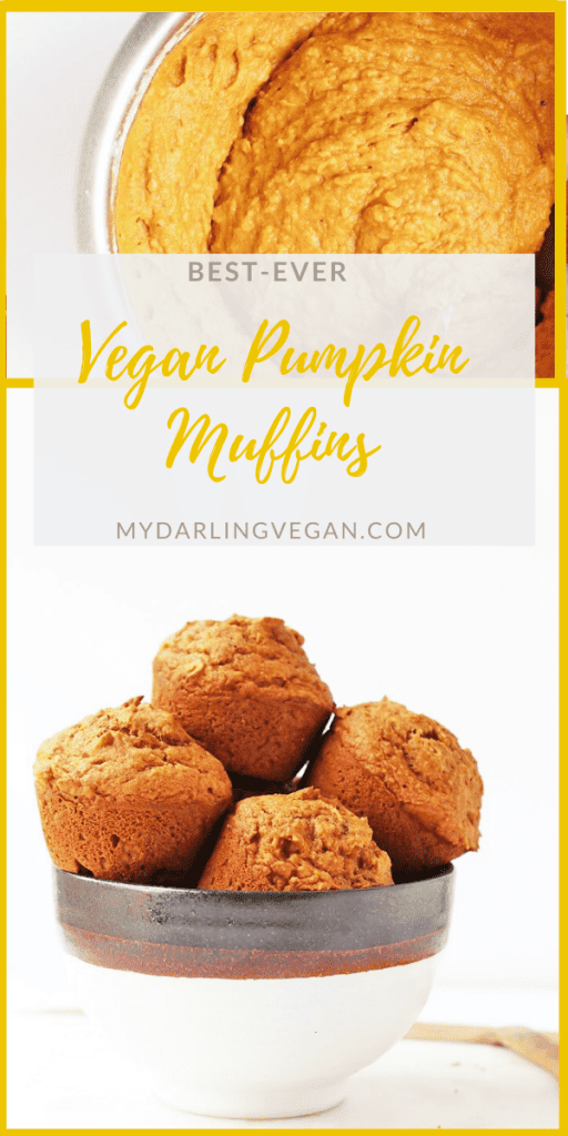 Fall into fall with these deliciously light and perfectly flavored vegan pumpkin muffins. An easy, fail-proof, autumnal pastry that will warm up your home and fill up your belly. Made in just 30 minutes!