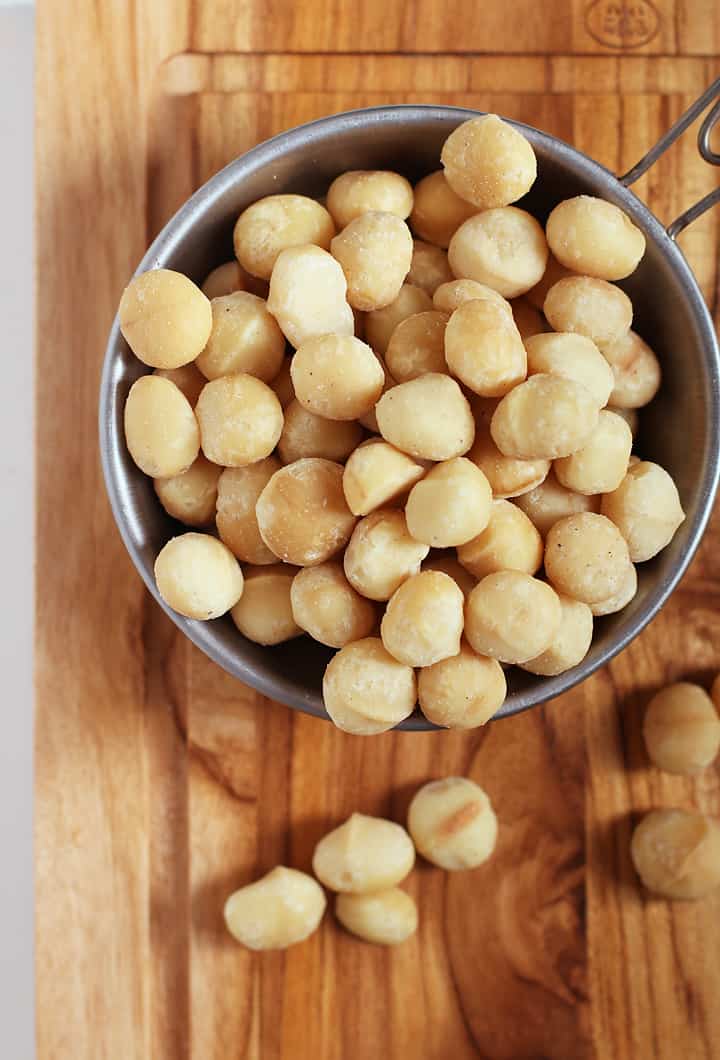 Bowl of macadamia nuts