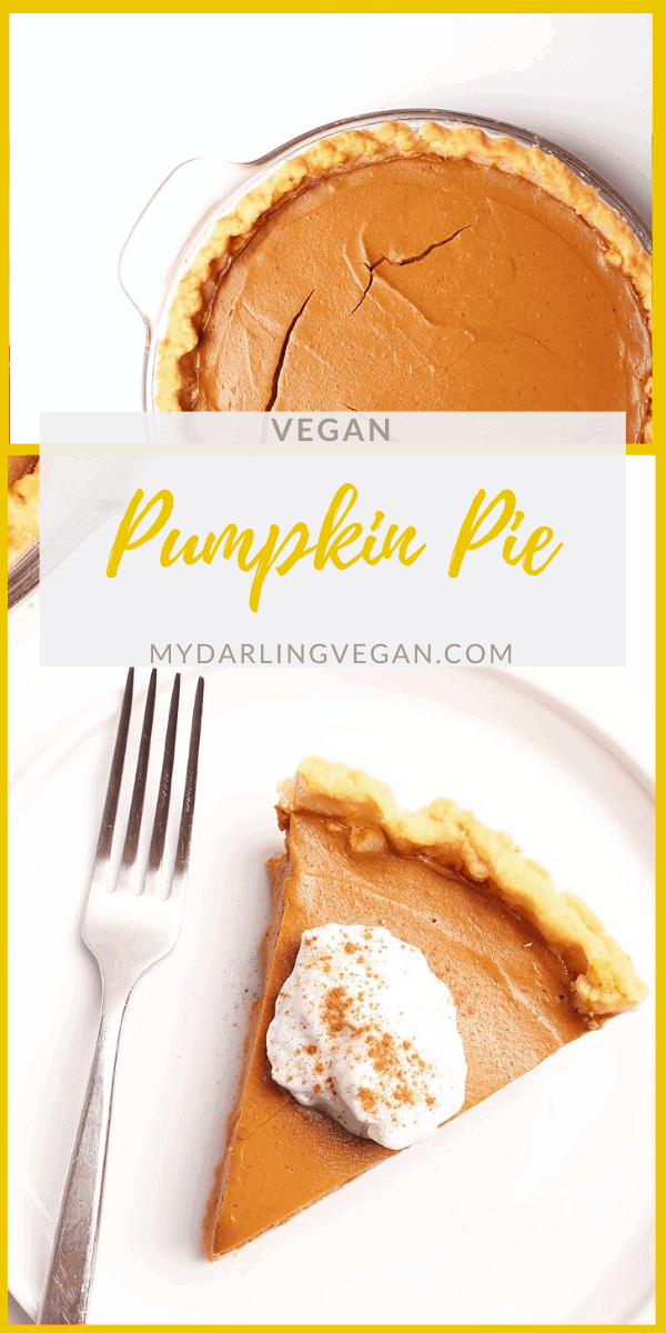 Classic Vegan Pumpkin Pie Recipe - My Darling Vegan