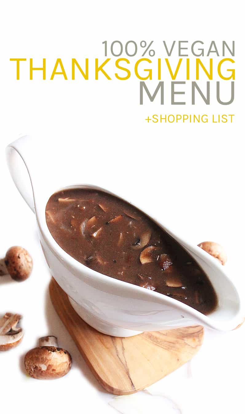 Vegan Thanksgiving Menu + Shopping List | My Darling Vegan