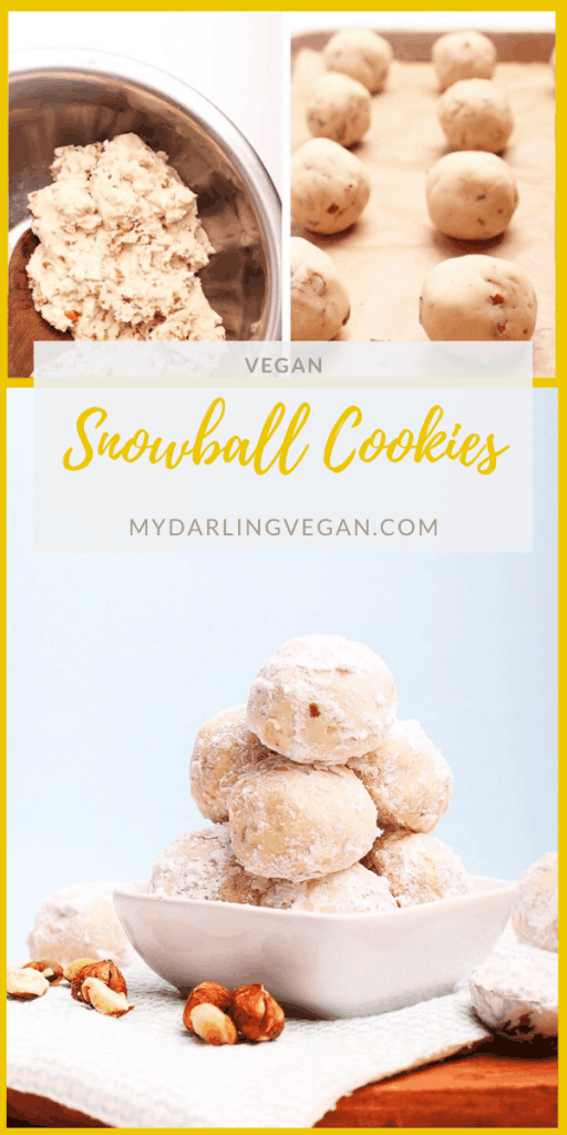 The ultimate Christmas cookie, these Snowball Cookies with toasted pecans are a melt-in-your-mouth buttery shortbread coated in powdered sugar. Perfect for a holiday gift or sweet treat at your next party. 