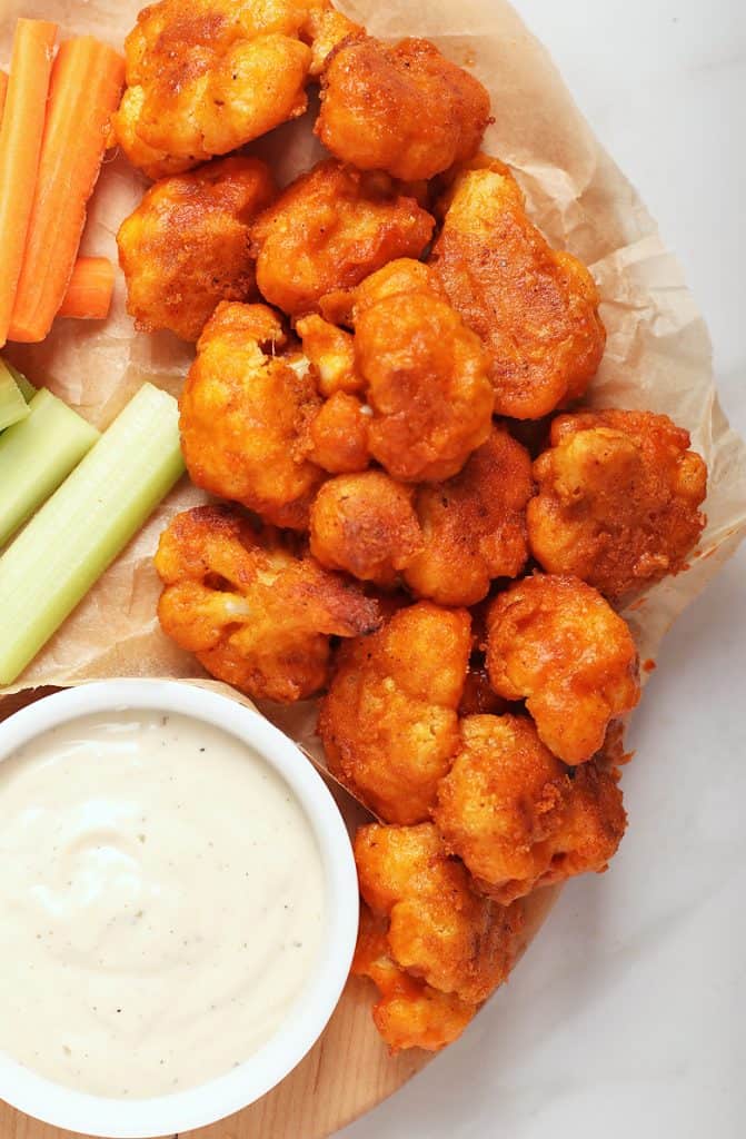 Spicy Buffalo Cauliflower Wings (Baked!)