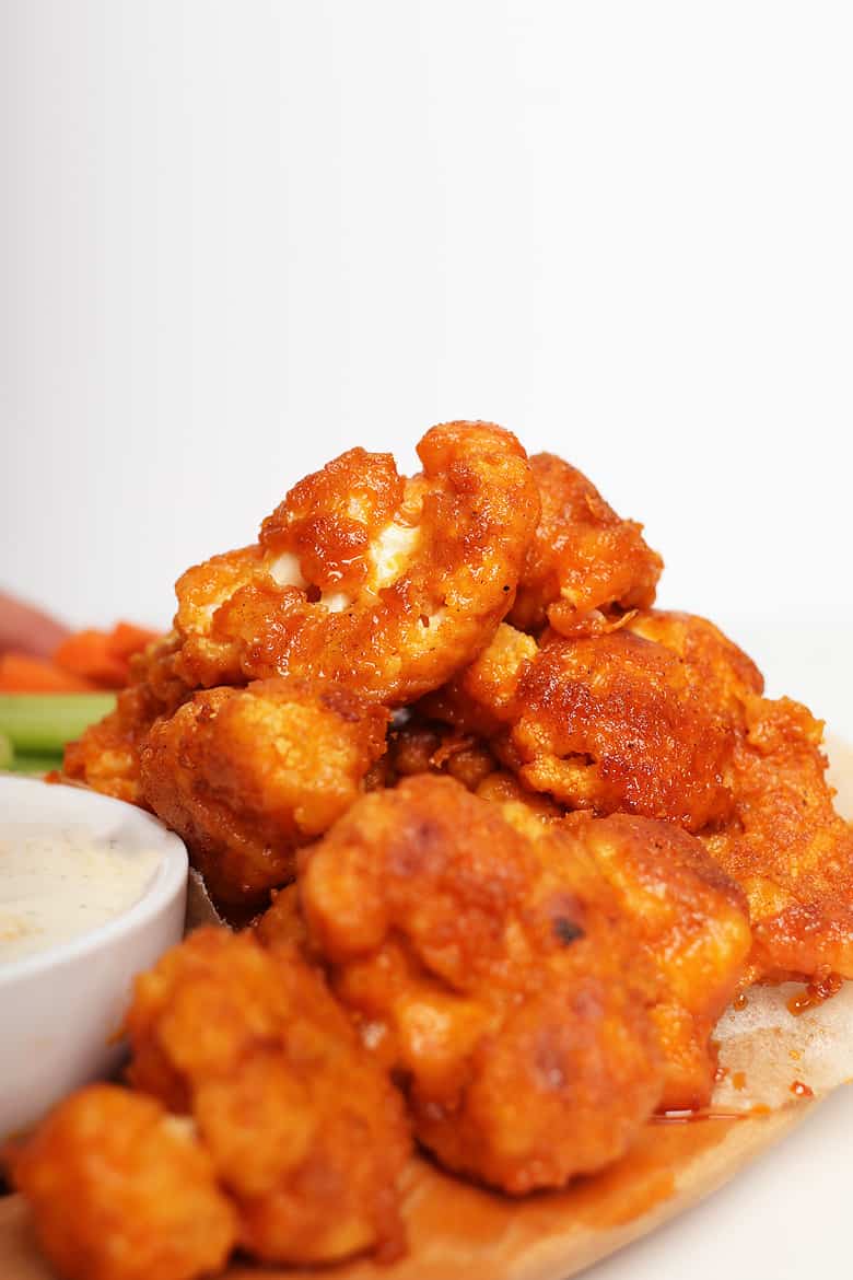 Stack of Buffalo Cauliflower Wings