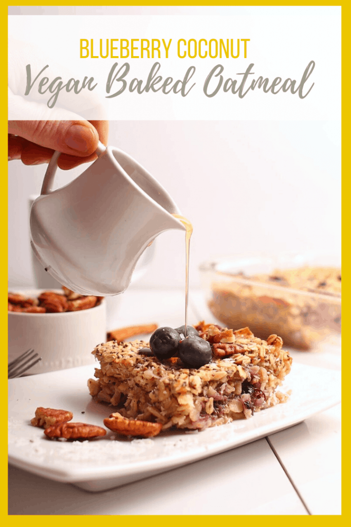 Start your day off with this delicious vegan and gluten-free baked oatmeal. Made with bananas, blueberries, and coconut for a sweet and creamy heart-healthy breakfast. Just 10 minutes of prep time! 