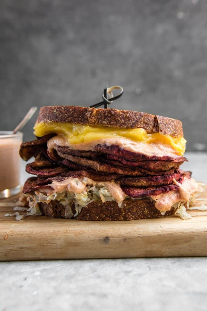 Vegan Eggplant Reuben