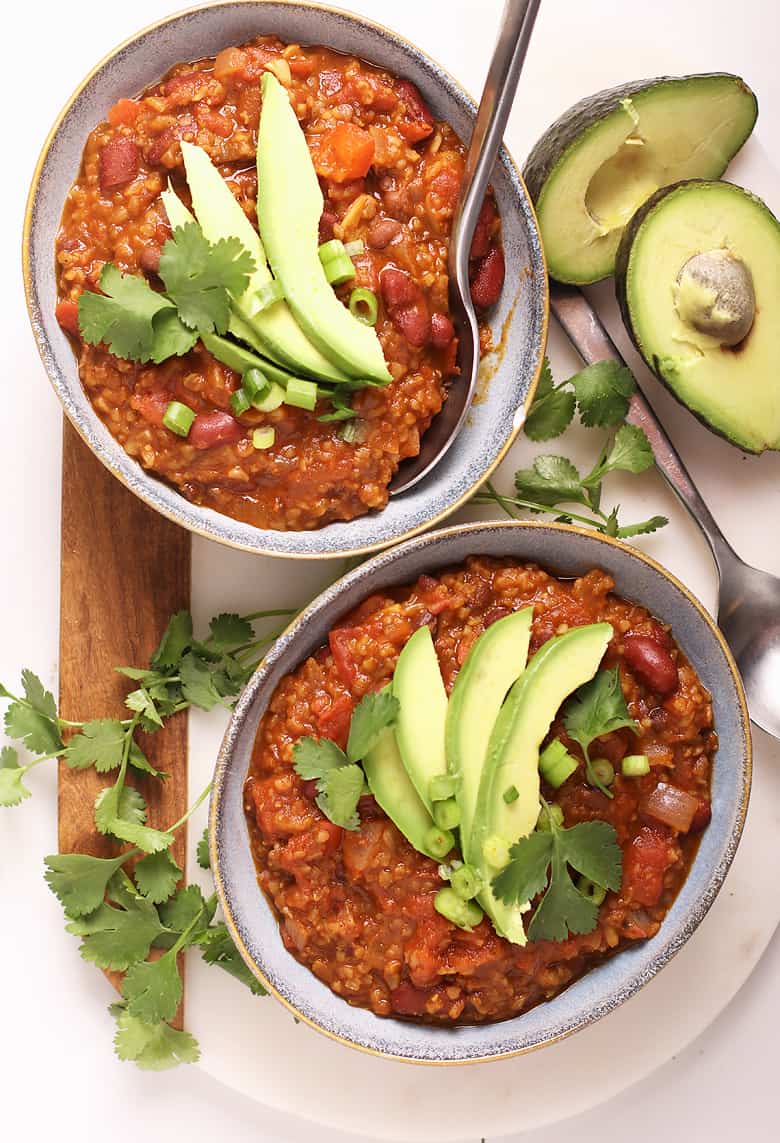 Finished recipe in two bowls