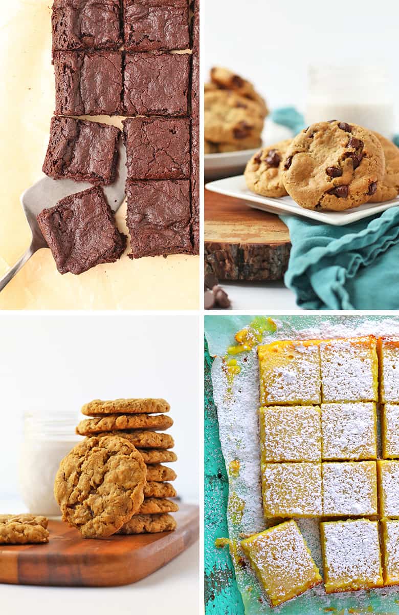 Cookies, brownies, and lemon bars