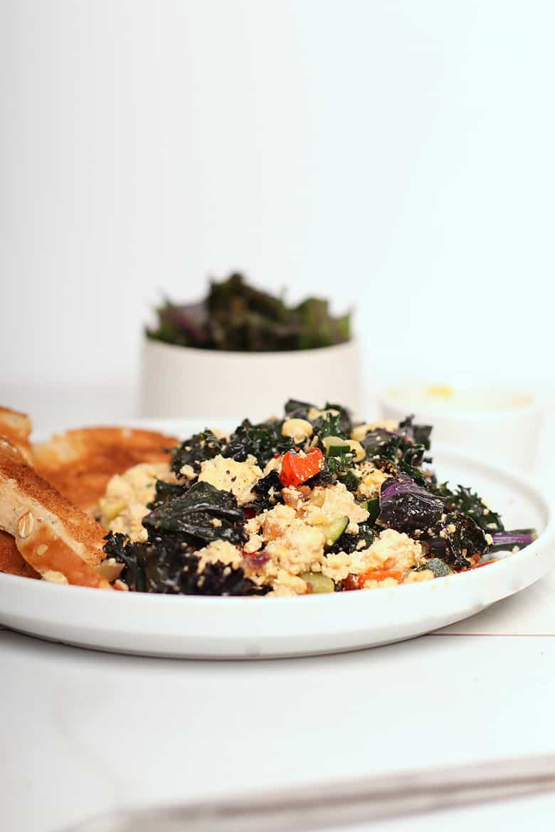 Vegan Tofu Scramble with Zucchini and Corn | My Darling Vegan