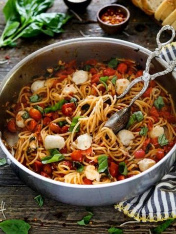 Vegan Pasta Caprese