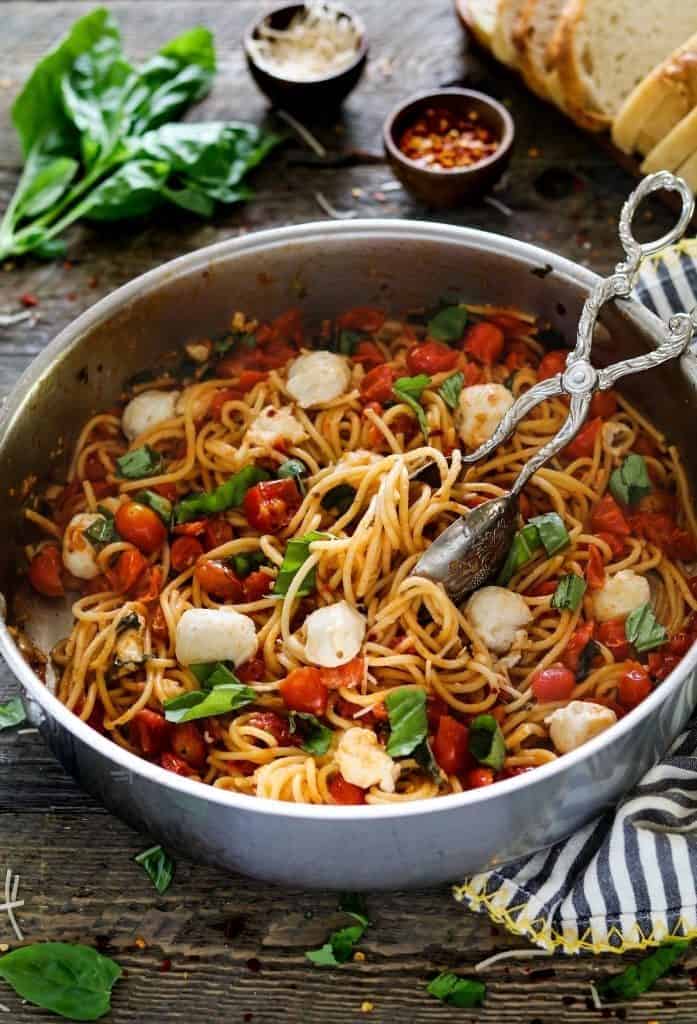 Vegan Pasta Caprese