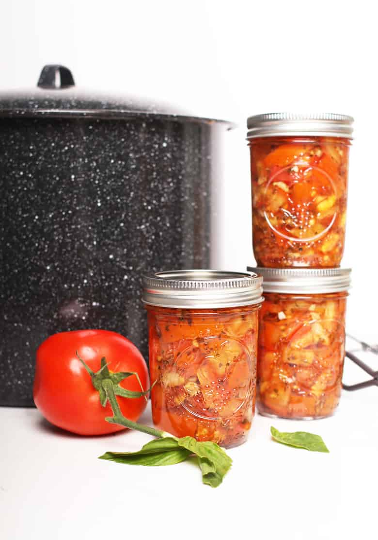 Tomato Bruschetta in a jar