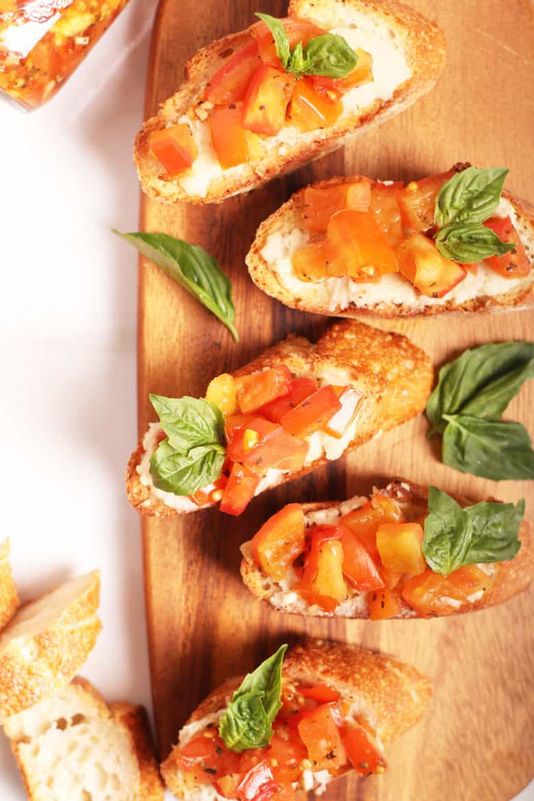 Baked Tomato Bruschetta