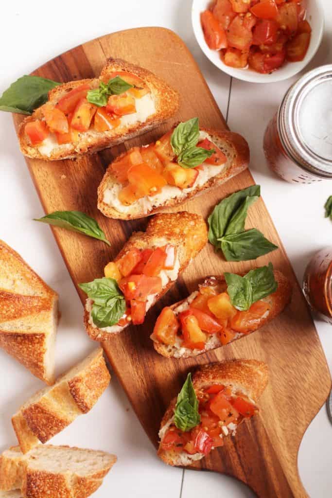 Baked Tomato Bruschetta