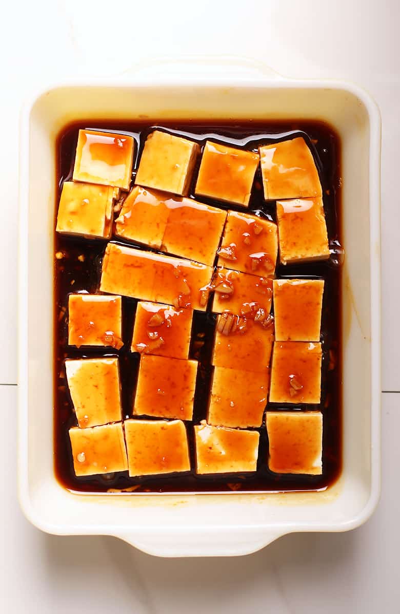 Marinated Teriyaki Tofu