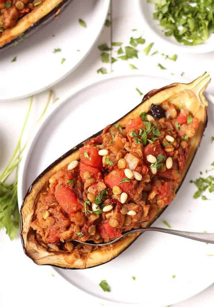 Moroccan Spiced Stuffed Eggplant My Darling Vegan