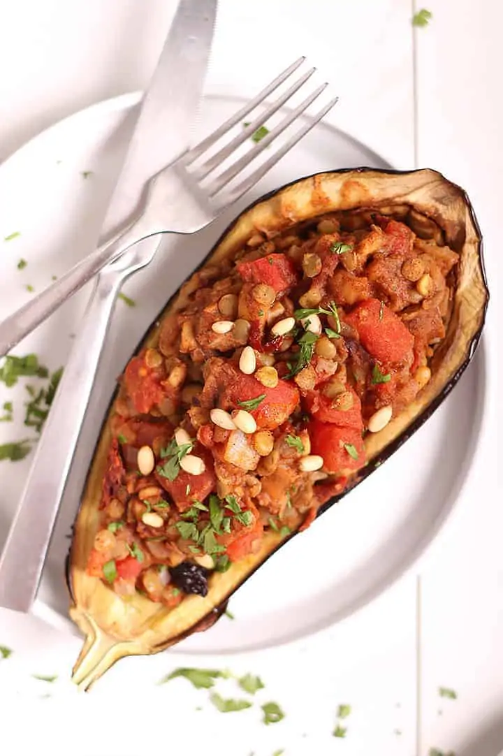 Moroccan Stuffed Eggplant