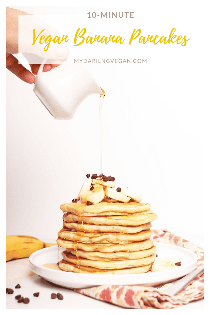 10-Minute Vegan Banana Pancakes | My Darling Vegan