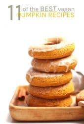 The BEST sweet vegan pumpkin recipes from around the internet. You can enjoy pumpkin all season long with this deliciously sweet seasonal roundup. From bread to doughnuts to cookies, there is a pumpkin recipe for everyone.
