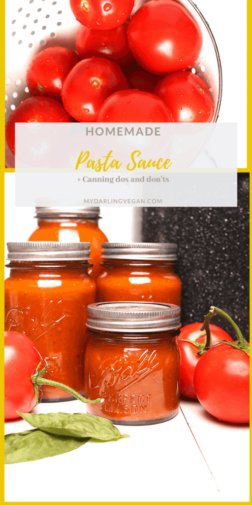 Sweet, savory, and tart, this Basil Garlic Tomato Sauce recipe is seasoned to perfection. Canned tomato sauce will last you all year long for the perfect easy weeknight pasta meal.