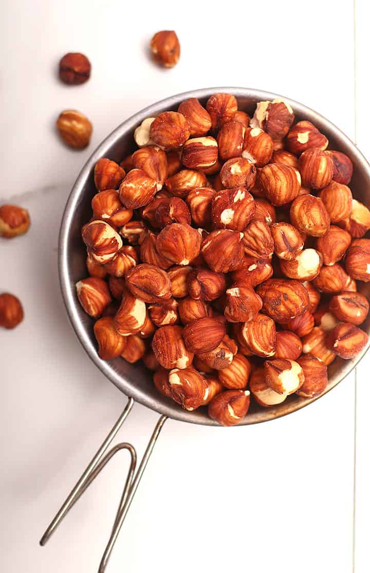 Bowl of hazelnuts