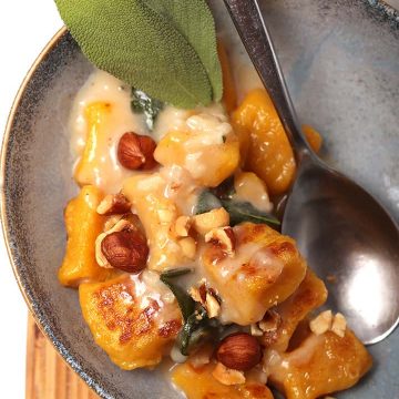 Pumpkin Gnocchi with fresh sage